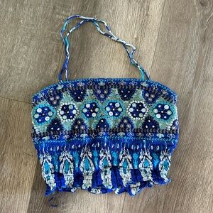 Zara printed crop tank